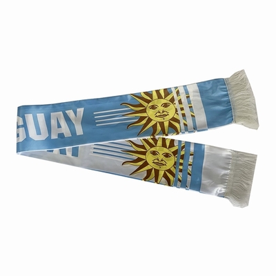 Sciarpa su ordinazione di calcio di Yaoyang Uruguay della sciarpa della stampa della bandiera nazionale