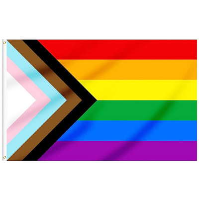 Digital che stampa il materiale del poliestere della bandiera 3x5 Ft 100d del bisessuale LGBT