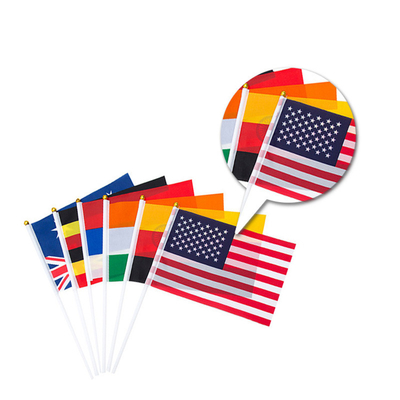 Bandiere tenute in mano personali che ondeggiano piccola bandiera con Palo di plastica