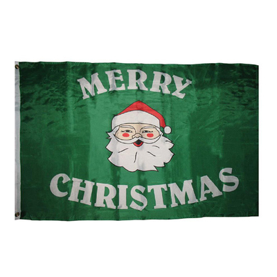 Bandiera su ordinazione 3x5 di Buon Natale della bandiera del poliestere di colore pieno di YAOYANG