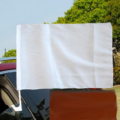 Doppie bandiere su ordinazione parteggiate della finestra di automobile del poliestere della bandiera dell'automobile di sublimazione