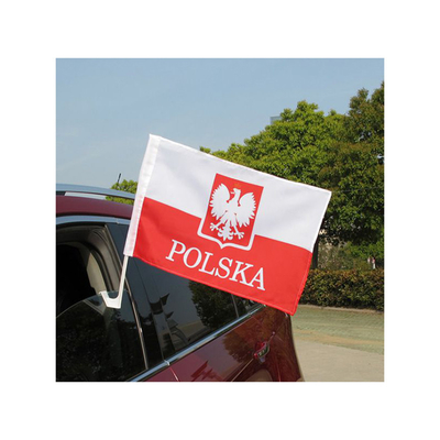 Bandiere di paese normali dell'automobile della bandiera dell'automobile di sublimazione del poliestere con il supporto