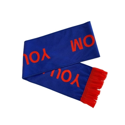 Materiale del vello del poliestere tricottato sciarpa della stampa della bandiera di colore di Pantone