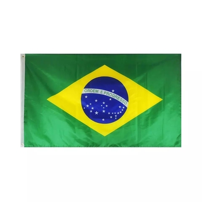 L'alta qualità Brasile su ordinazione inbandiera le bandiere del poliestere 100D di 3x5Ft