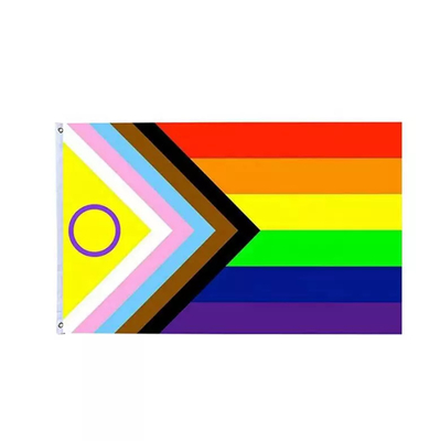 Stampa digitale Rainbow LGBT Flag 3x5 Ft Bandiera bisessuale in poliestere 100D