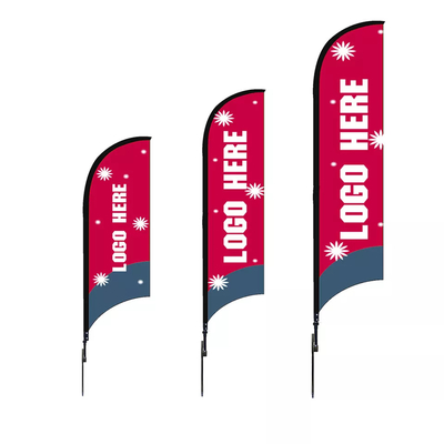 Bandiere su ordinazione della piuma di pubblicità del poliestere singole/doppia stampa di Digital dei lati