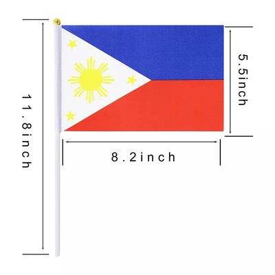 Bandiere tenute in mano filippine filippine portatili della bandiera nazionale 14x21cm