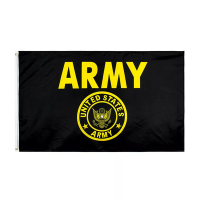 Stampa a colori su ordinazione delle bandiere 3x5ft Eco Frendly CMYK dell'esercito dei paesi del poliestere