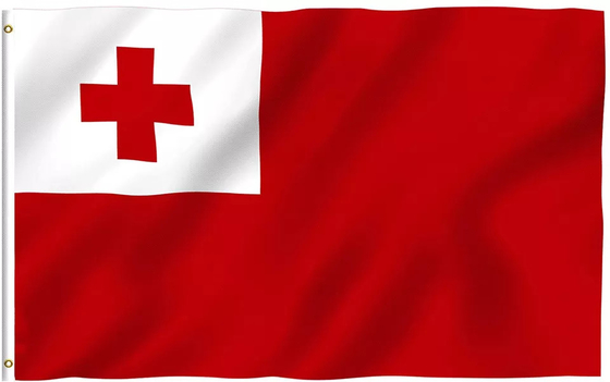 Bandiera nazionale 100% del Tonga del poliestere singola/doppio parteggiato stampando 3x5Ft