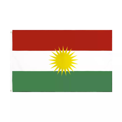 Colore 100% di Pantone della bandiera nazionale di Kurdistan del poliestere per i favori di nozze