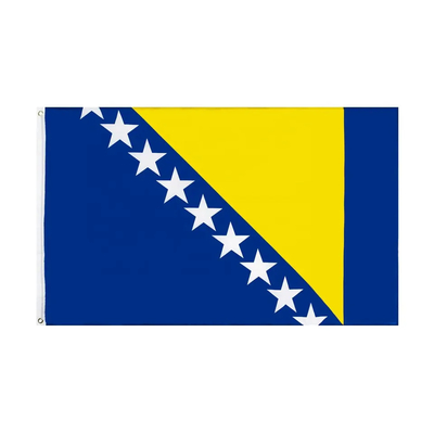 Il mondo veloce del poliestere della consegna 150x90 cm inbandiera la bandiera della Bosnia-Erzegovina