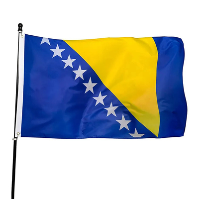 Il mondo veloce del poliestere della consegna 150x90 cm inbandiera la bandiera della Bosnia-Erzegovina